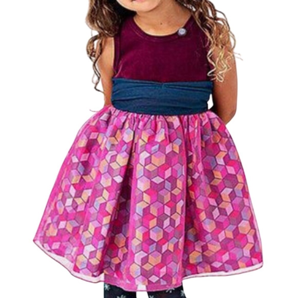 Matilda Jane Paint By Numbers Miss Fancy Tank Tulle Party Dress, Size 4, Holiday